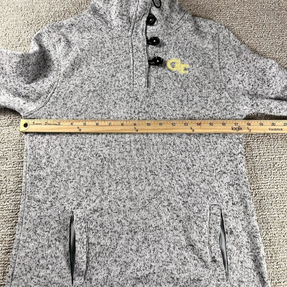 Champion Elite 1/4 Button Pullover Sweater Gray Women’s Size Small - Picture 5 of 7